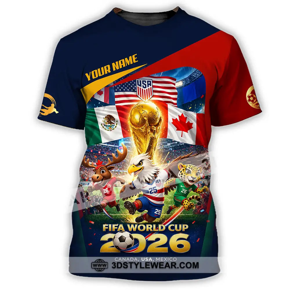 Unisex Shirt - Custom World Cup 2026 3D Shirt T-Shirt / S T-shirt