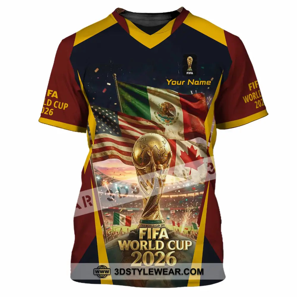 Unisex Shirt - Custom World Cup 2026 3D Shirt T-Shirt / S T-shirt