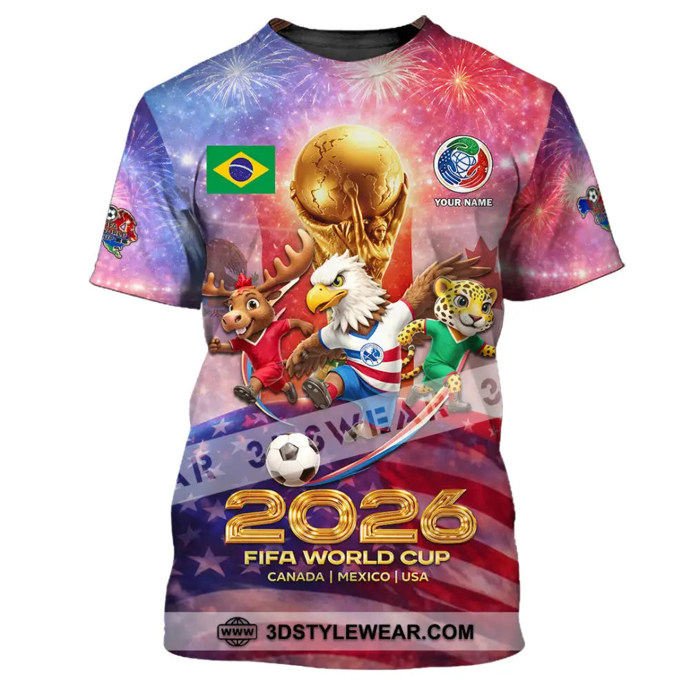 Unisex Shirt - Custom World Cup 2026 3D Shirt T-Shirt / S T-shirt