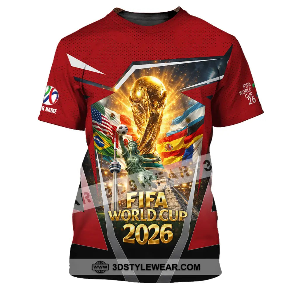 Unisex Shirt - Custom World Cup 2026 3D Shirt T-Shirt / S T-shirt