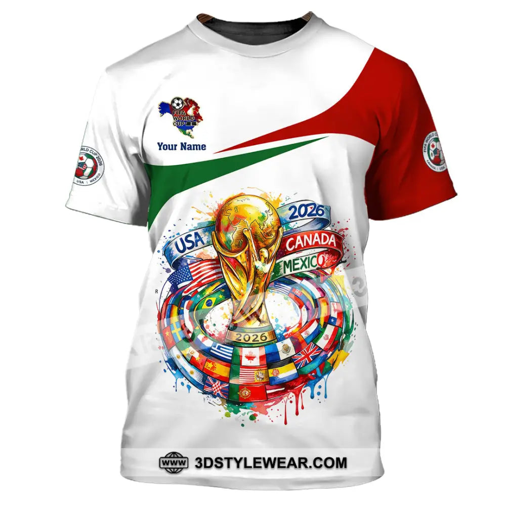 Unisex Shirt - Custom World Cup 2026 3D Shirt - T-Shirt / S - T-shirt