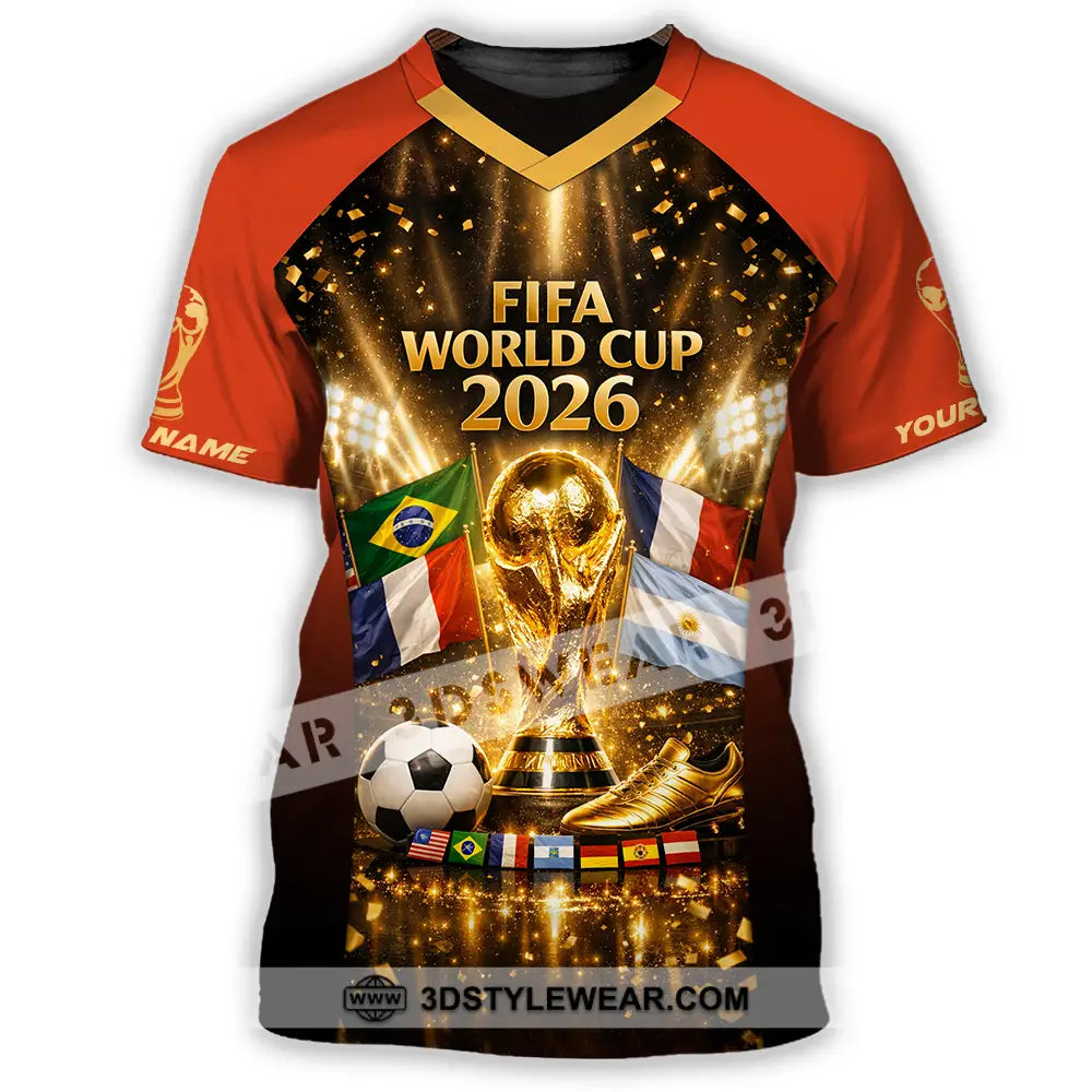 Unisex Shirt - Custom World Cup 2026 3D Shirt T-Shirt / S T-shirt