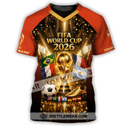 Unisex Shirt - Custom World Cup 2026 3D Shirt T-Shirt / S T-shirt