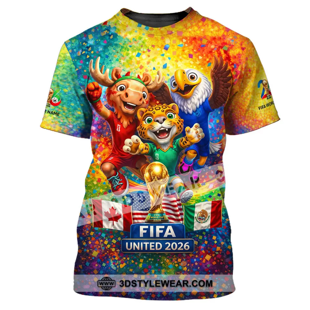 Unisex Shirt - Custom World Cup 2026 3D Shirt - T-Shirt / S - T-shirt