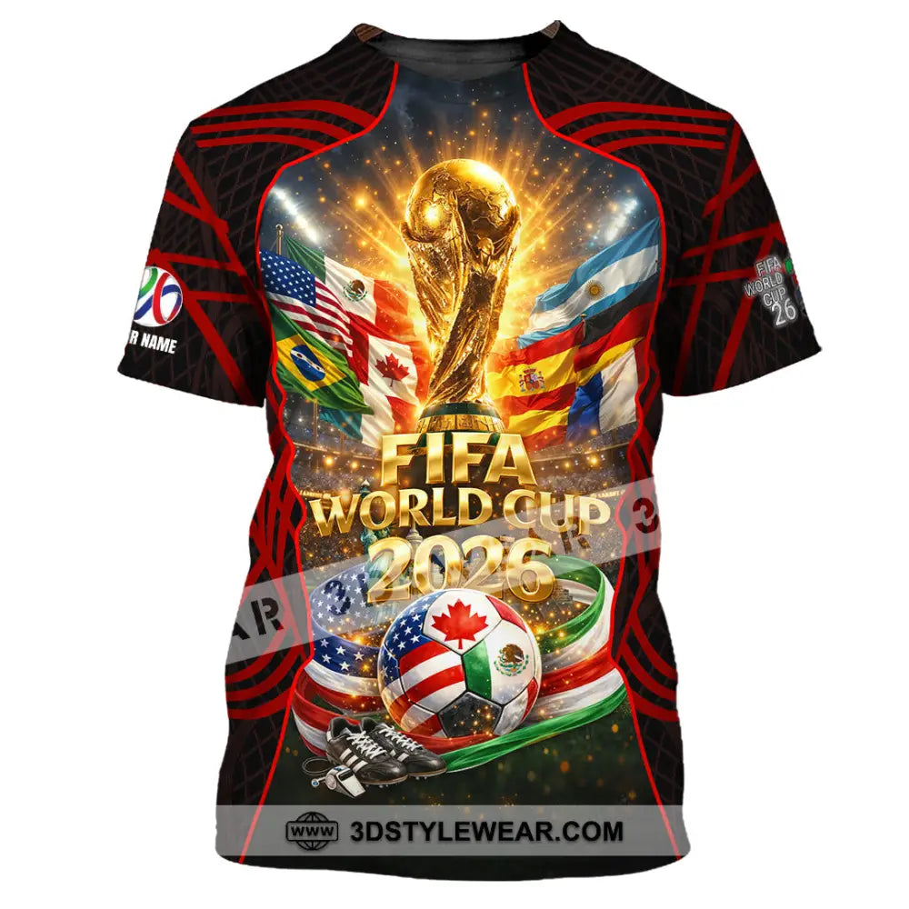 Unisex Shirt - Custom World Cup 2026 3D Shirt T-Shirt / S T-shirt