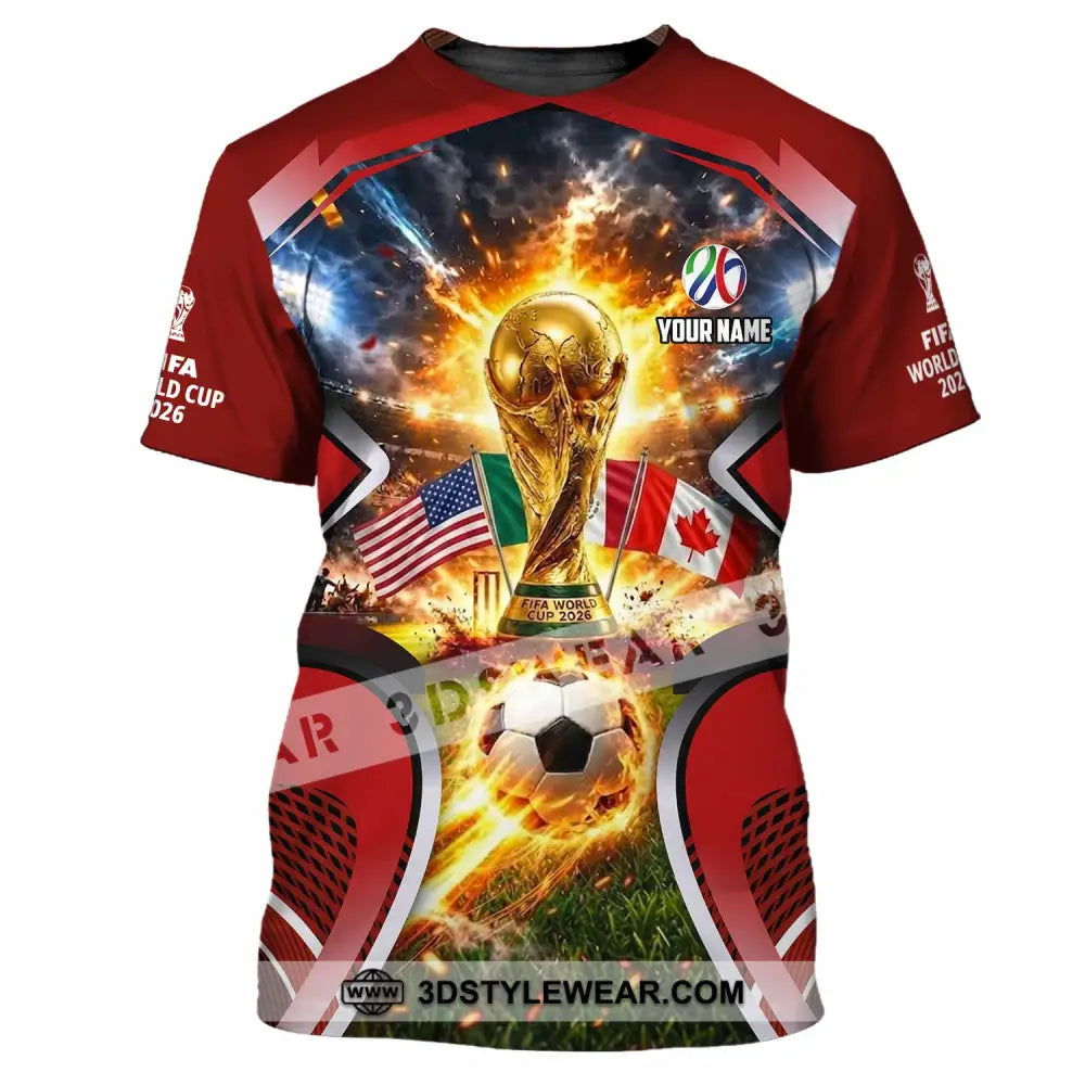 Unisex Shirt - Custom World Cup 2026 3D Shirt - T-Shirt / S - T-shirt
