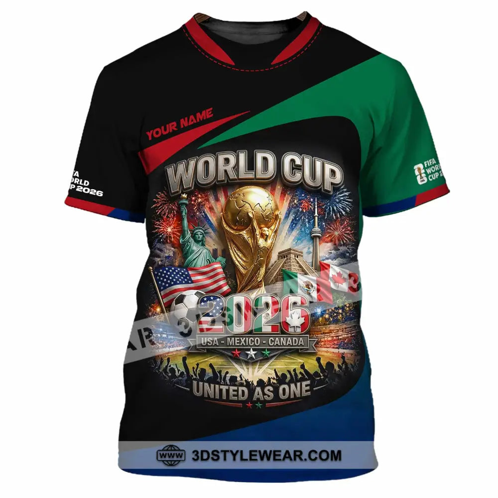 Unisex Shirt - Custom World Cup 2026 3D Shirt T-Shirt / S T-shirt