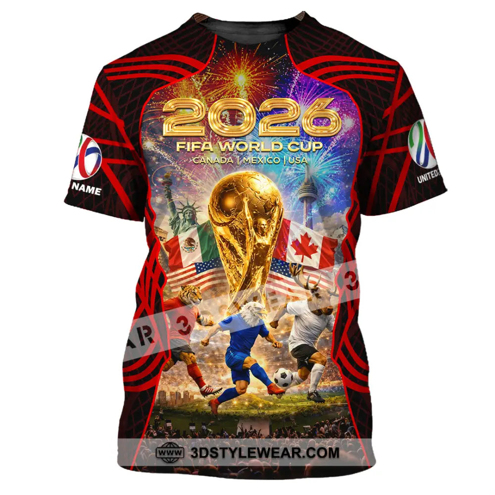 Unisex Shirt - Custom World Cup 2026 3D Shirt T-Shirt / S T-shirt