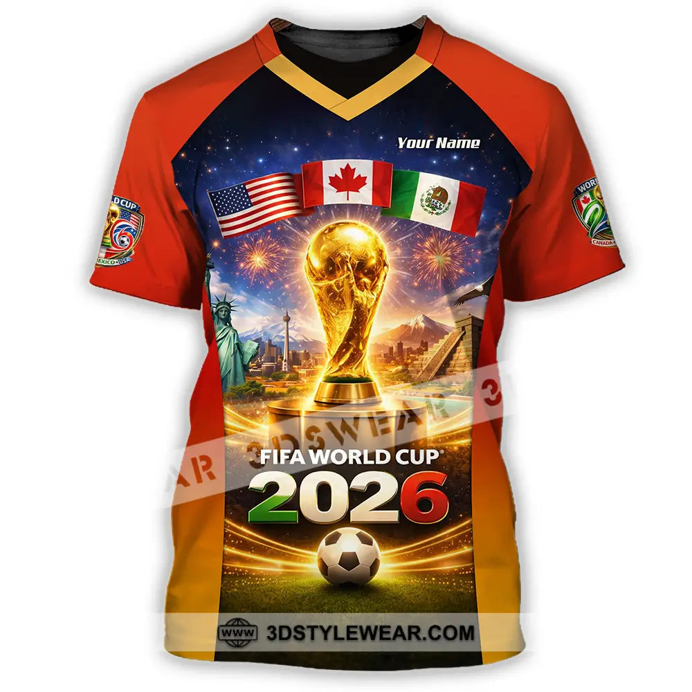 Unisex Shirt - Custom World Cup 2026 3D Shirt T-Shirt / S T-shirt