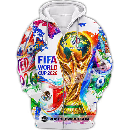 Unisex Shirt - Custom World Cup 2026 3D Shirt - Zipper Hoodie / S - T-shirt