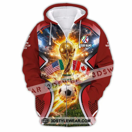 Unisex Shirt - Custom World Cup 2026 3D Shirt style option 3