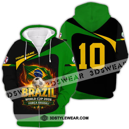 Unisex Shirt - Custom World Cup 2026 3D Shirt Zipper Hoodie / S T-shirt