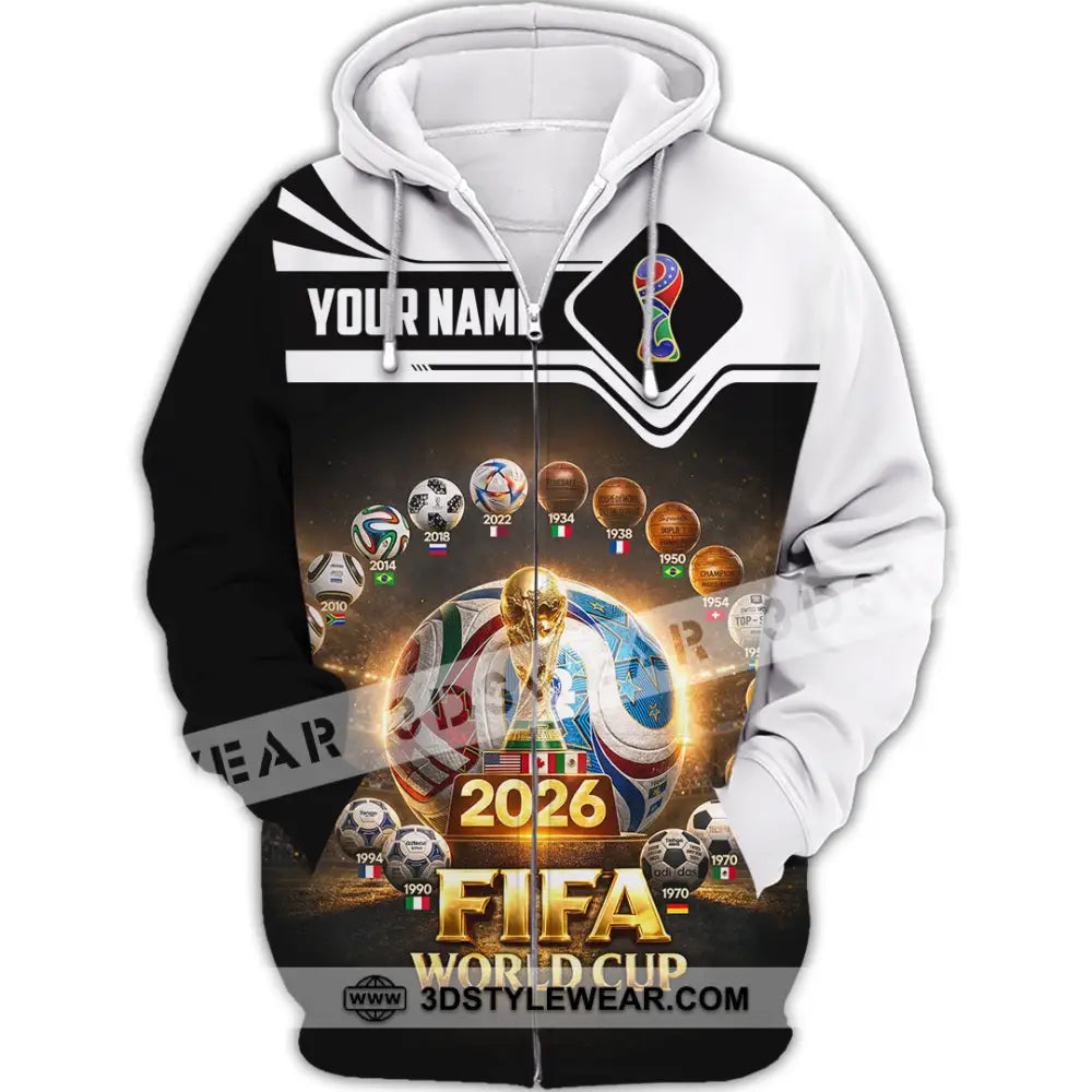 Unisex Shirt - Custom World Cup 2026 3D Shirt - Zipper Hoodie / S - T-shirt