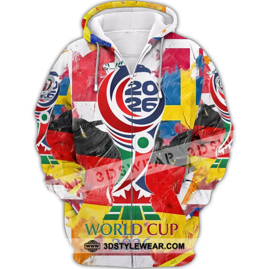 Unisex Shirt - Custom World Cup 2026 3D Shirt style option 2