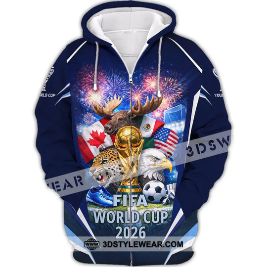 Unisex Shirt - Custom World Cup 2026 3D Shirt style option 3