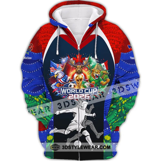 Unisex Shirt - Custom World Cup 2026 3D Shirt style option 3