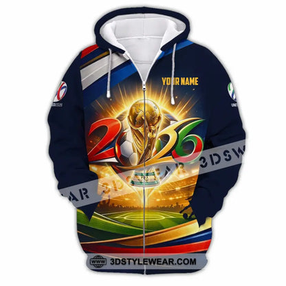 Unisex Shirt - Custom World Cup 2026 3D Shirt - Zipper Hoodie / S - T-shirt