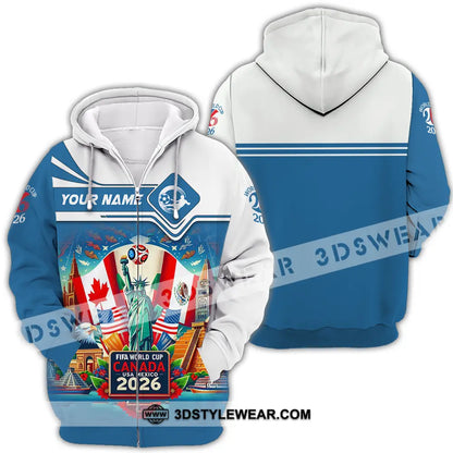 Unisex Shirt - Custom World Cup 2026 3D Shirt Zipper Hoodie / S T-shirt