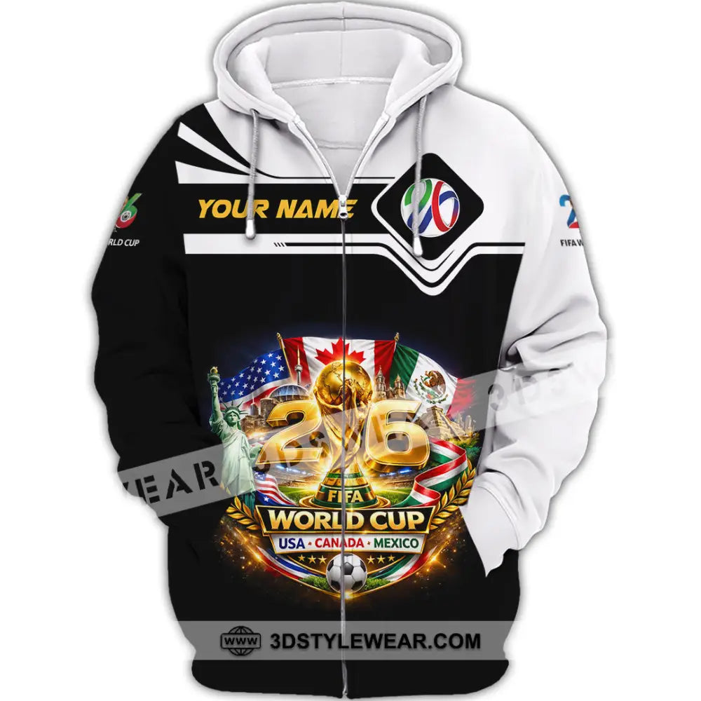 Unisex Shirt - Custom World Cup 2026 3D Shirt - Zipper Hoodie / S - T-shirt