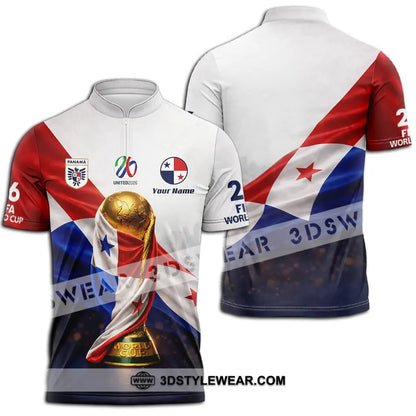 Unisex Shirt - Custom World Cup 2026 3D Shirt - Zipper Polo Shirt / S - T-shirt