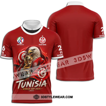 Unisex Shirt - Custom World Cup 2026 3D Shirt - Zipper Polo Shirt / S - T-shirt