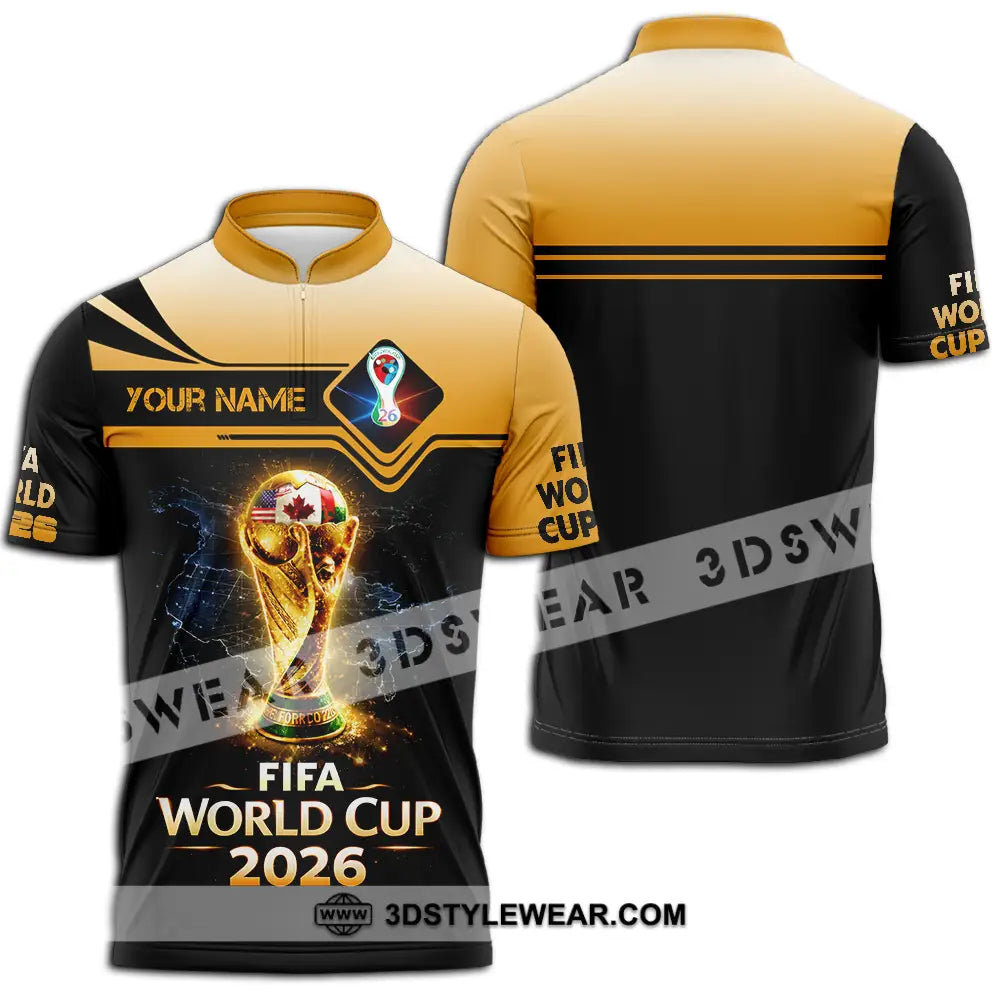 Unisex Shirt - Custom World Cup 2026 3D Shirt - Zipper Polo Shirt / S - T-shirt