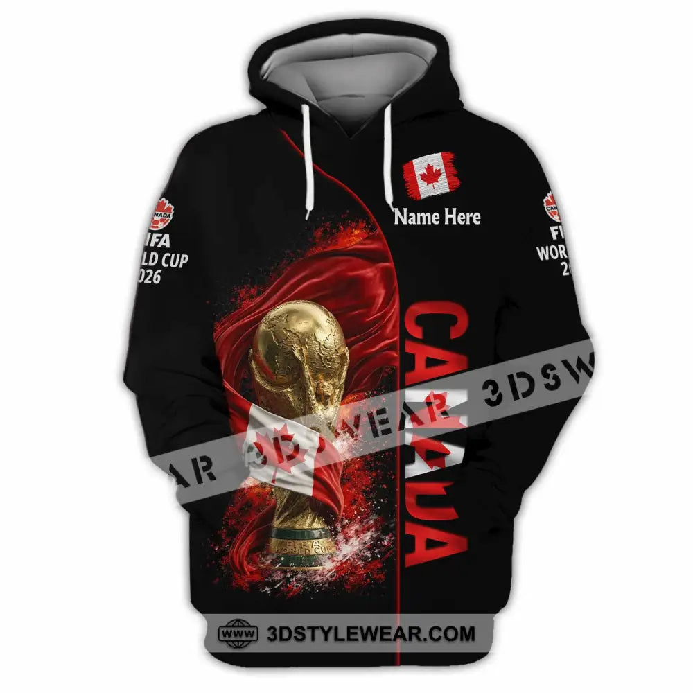 Unisex Shirt - Custom World Cup 2026 Canada 3D Shirt Hoodie / S T-shirt