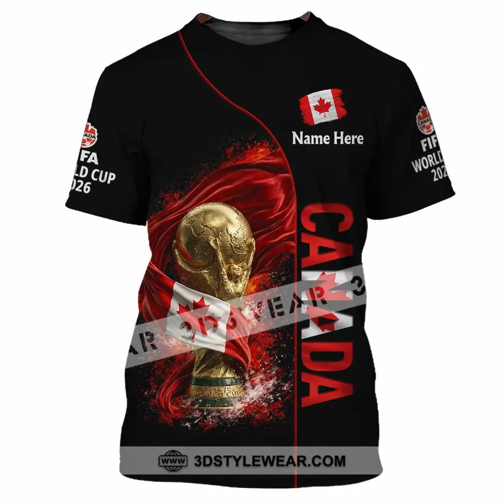 Unisex Shirt - Custom World Cup 2026 Canada 3D Shirt T-Shirt / S T-shirt
