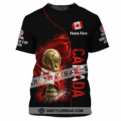 Unisex Shirt - Custom World Cup 2026 Canada 3D Shirt T-Shirt / S T-shirt