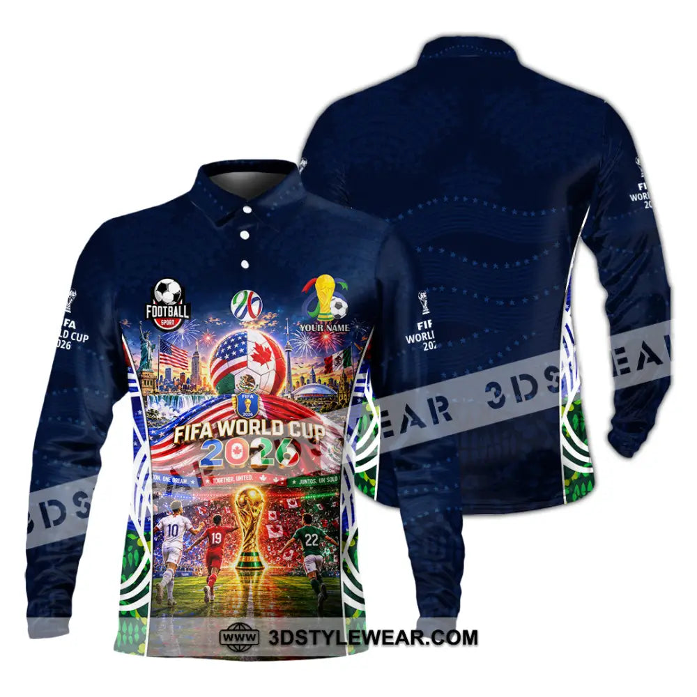 Unisex Shirt - Custom World Cup 2026 Shirt - Long Sleeve Polo / S - T-shirt