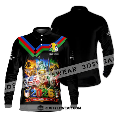 Unisex Shirt - Custom World Cup 2026 Shirt - Long Sleeve Polo / S - T-shirt