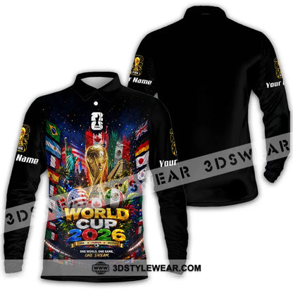 Unisex Shirt - Custom World Cup 2026 Shirt - Long Sleeve Polo / S - T-shirt