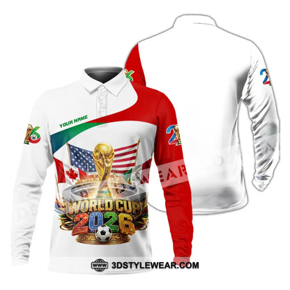 Unisex Shirt - Custom World Cup 2026 Shirt - Long Sleeve Polo / S - T-shirt