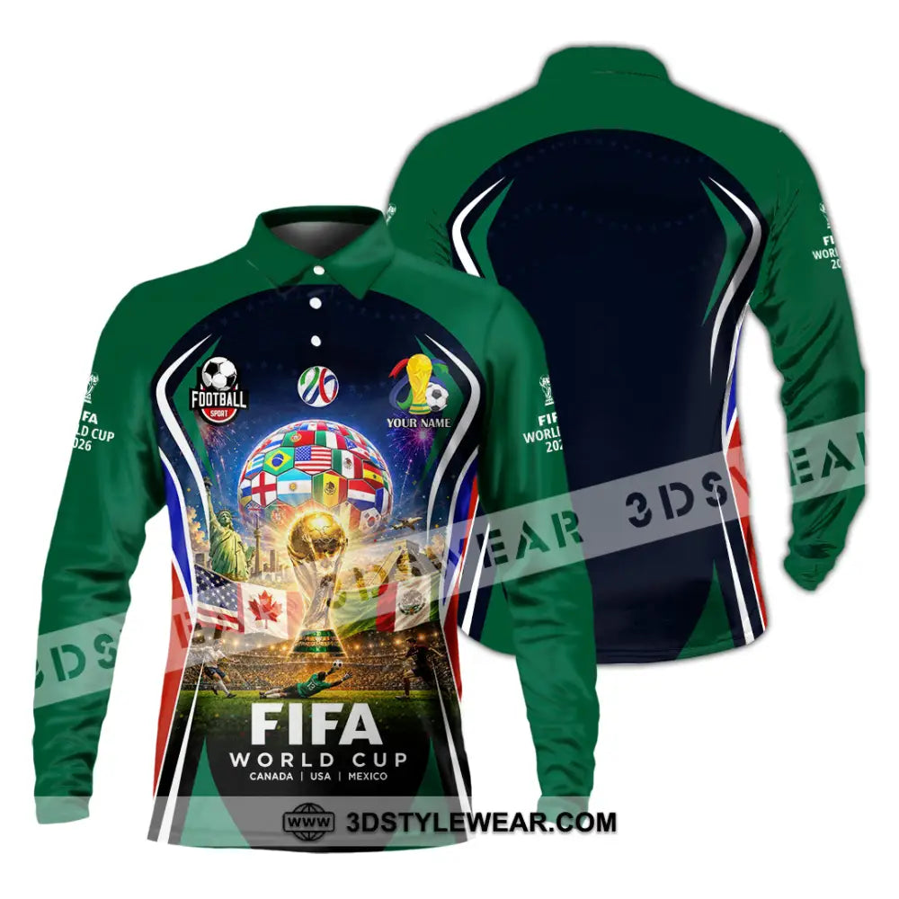 Unisex Shirt - Custom World Cup 2026 Shirt - Long Sleeve Polo / S - T-shirt