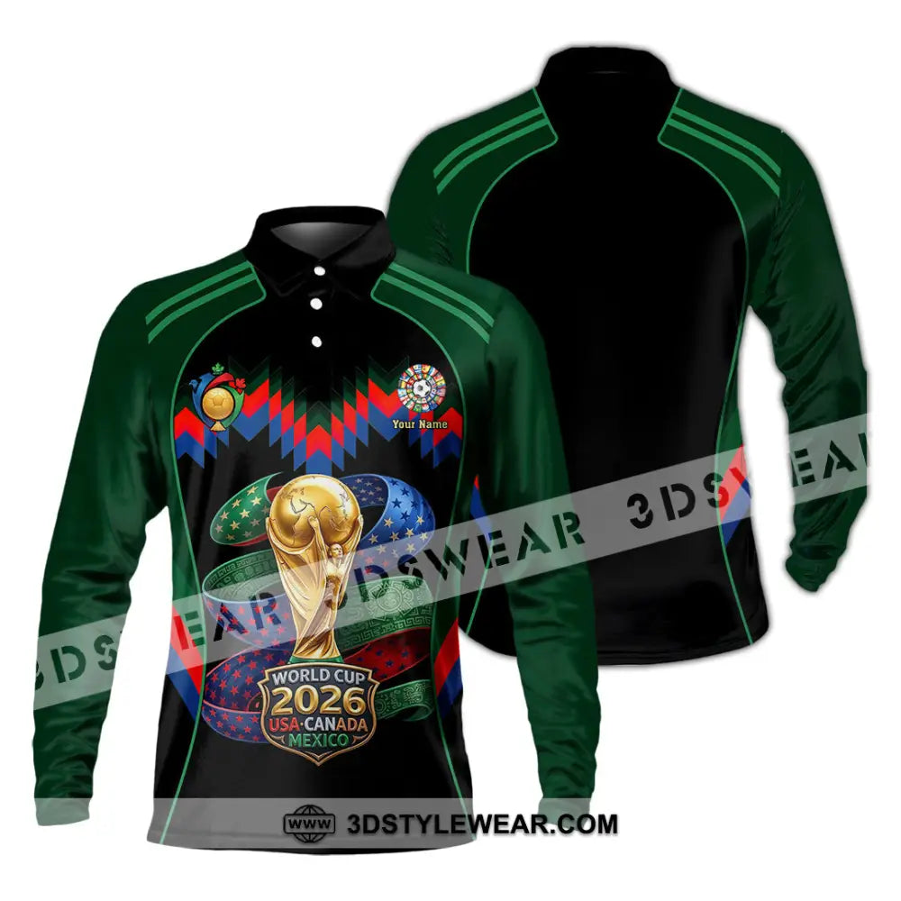 Unisex Shirt - Custom World Cup 2026 Shirt - Long Sleeve Polo / S - T-shirt
