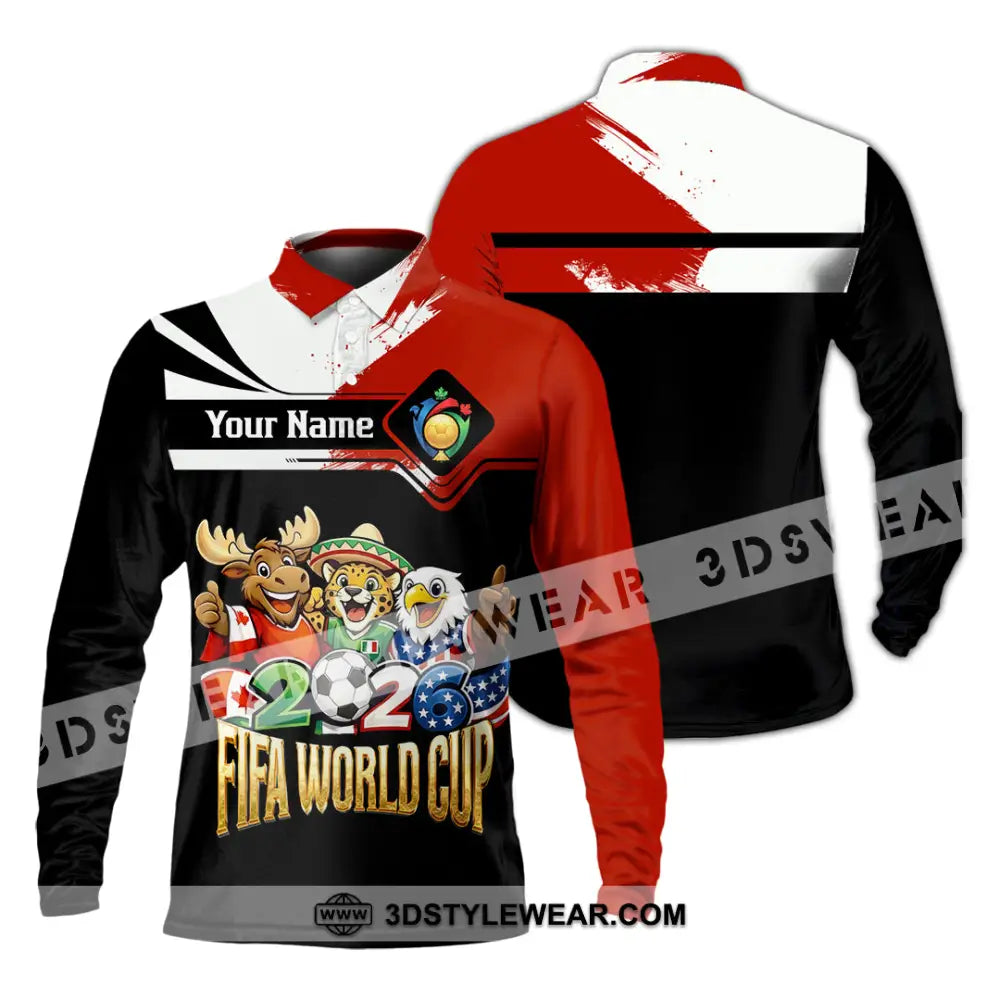Unisex Shirt - Custom World Cup 2026 Shirt - Long Sleeve Polo / S - T-shirt