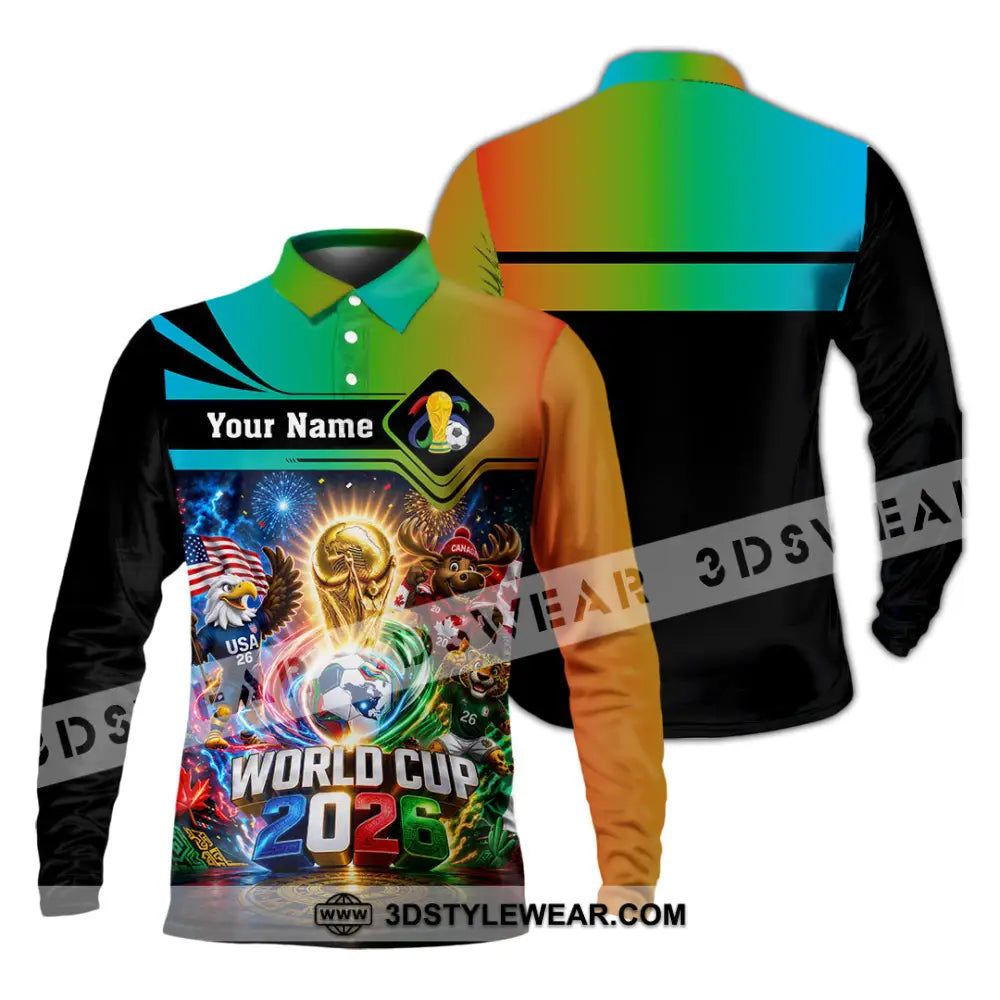 Unisex Shirt - Custom World Cup 2026 Shirt - Long Sleeve Polo / S - T-shirt