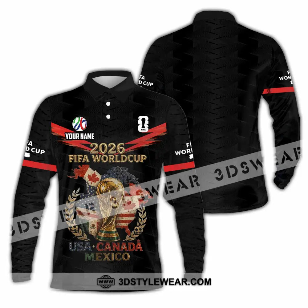 Unisex Shirt - Custom World Cup 2026 Shirt - Long Sleeve Polo / S - T-shirt