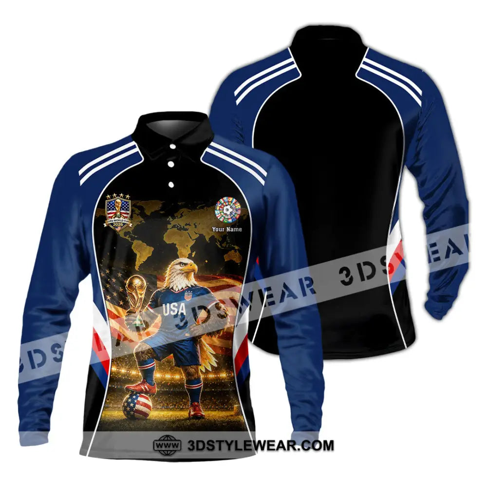 Unisex Shirt - Custom World Cup 2026 Shirt - Long Sleeve Polo / S - T-shirt