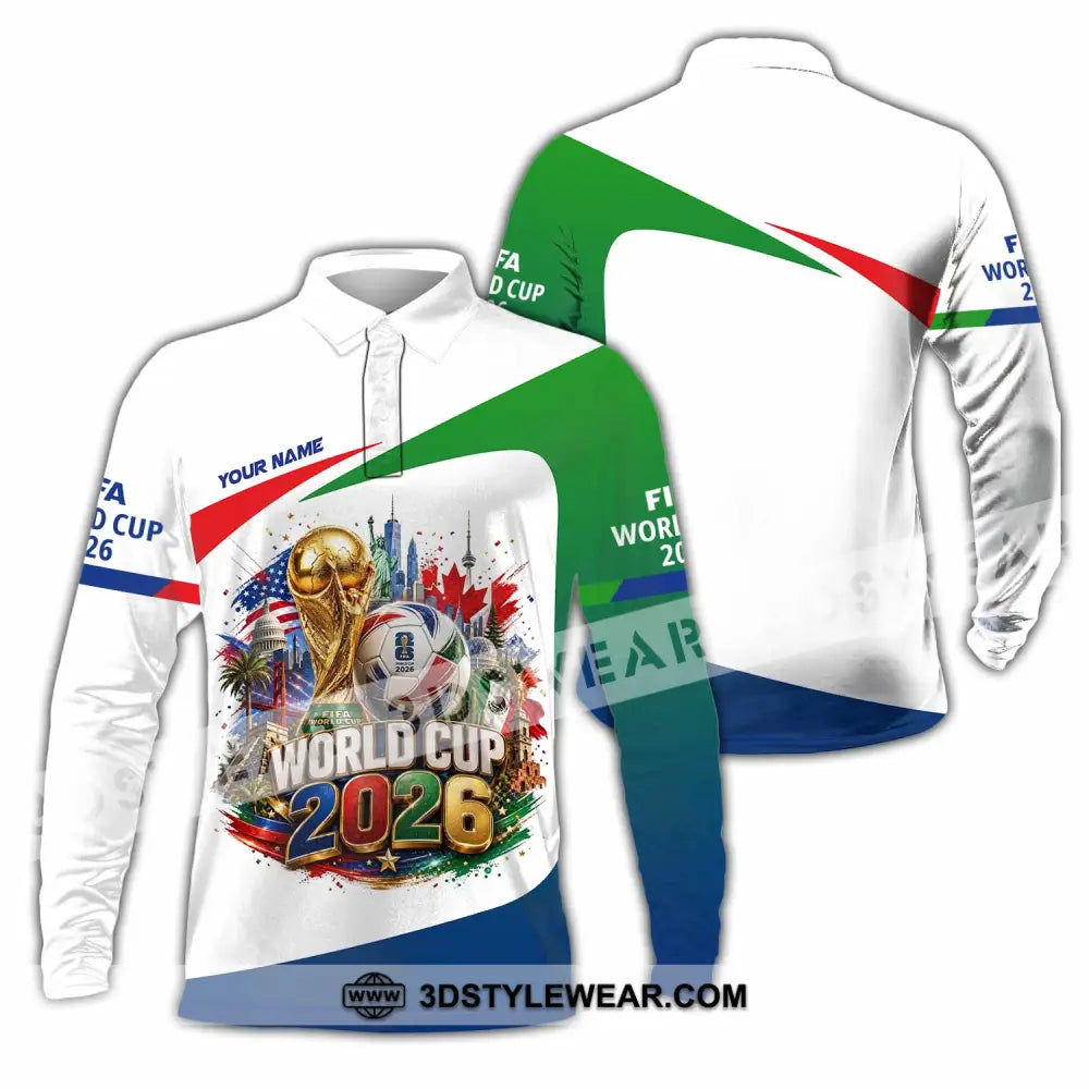 Unisex Shirt - Custom World Cup 2026 Shirt - Long Sleeve Polo / S - T-shirt