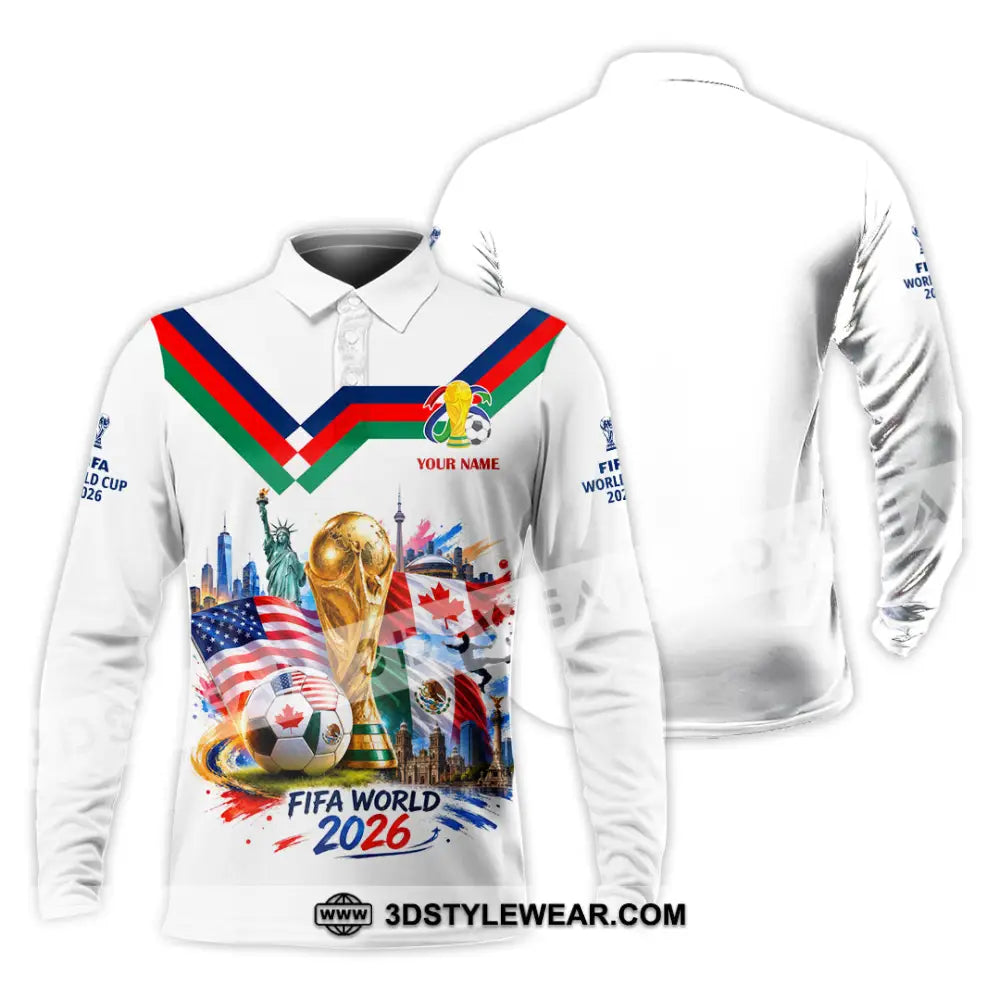Unisex Shirt - Custom World Cup 2026 Shirt - Long Sleeve Polo / S - T-shirt
