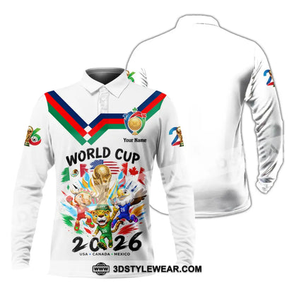 Unisex Shirt - Custom World Cup 2026 Shirt - Long Sleeve Polo / S - T-shirt