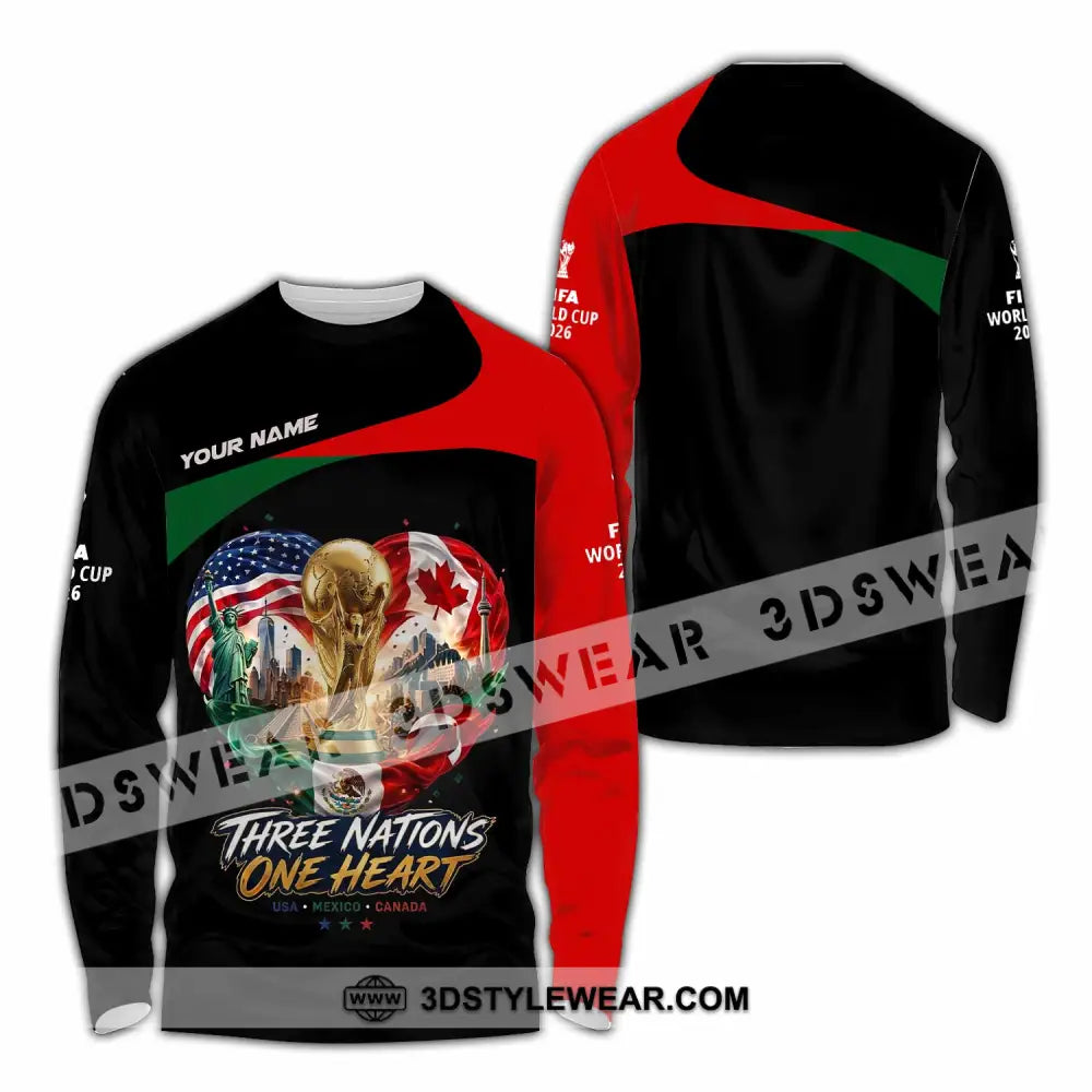 Unisex Shirt - Custom World Cup 2026 Shirt - Long Sleeve Shirt / S - T-shirt