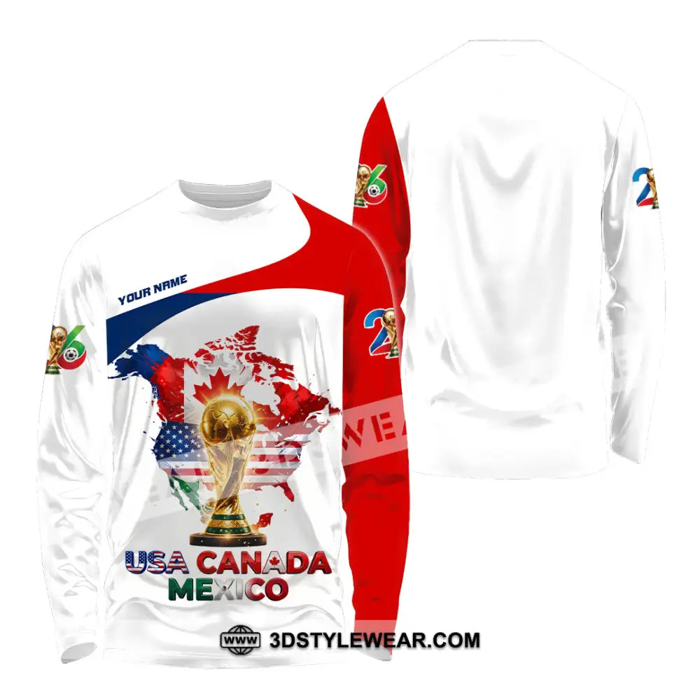 Unisex Shirt - Custom World Cup 2026 Shirt - Long Sleeve Shirt / S - T-shirt