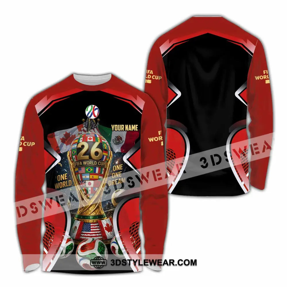 Unisex Shirt - Custom World Cup 2026 Shirt - Long Sleeve Shirt / S - T-shirt