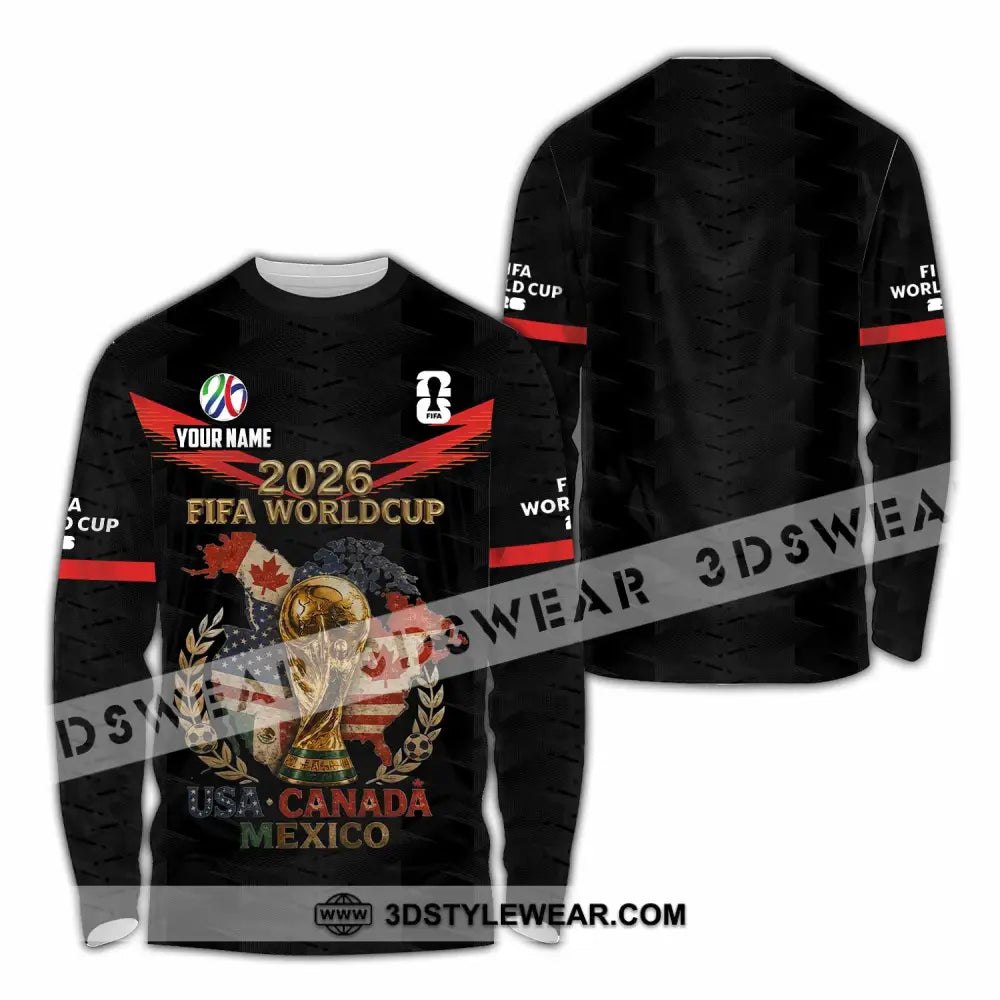 Unisex Shirt - Custom World Cup 2026 Shirt - Long Sleeve Shirt / S - T-shirt