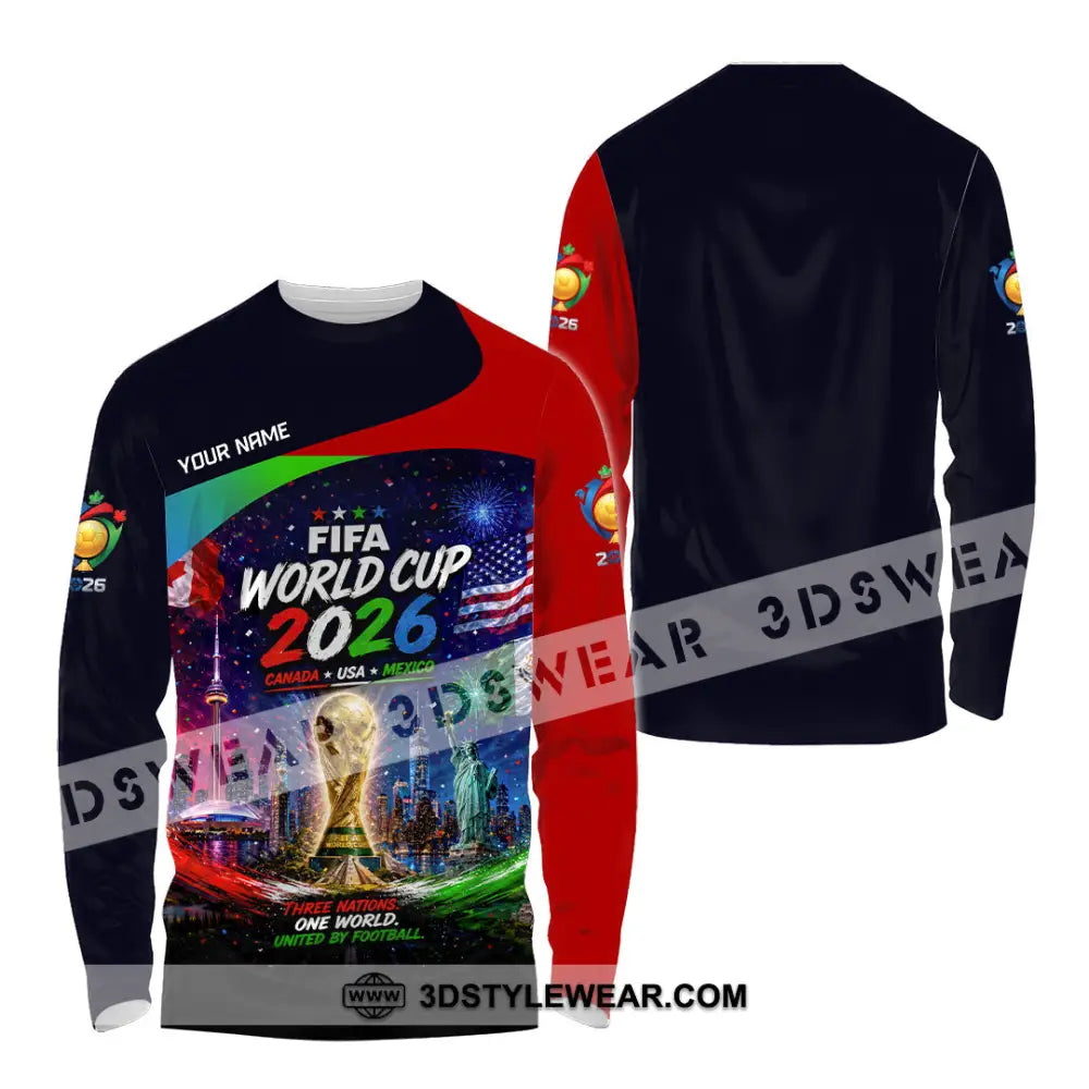 Unisex Shirt - Custom World Cup 2026 Shirt - Long Sleeve Shirt / S - T-shirt