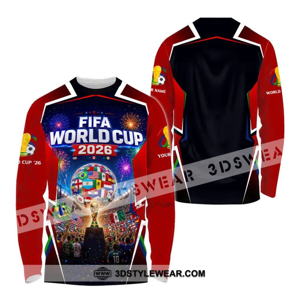 Unisex Shirt - Custom World Cup 2026 Shirt - Long Sleeve Shirt / S - T-shirt