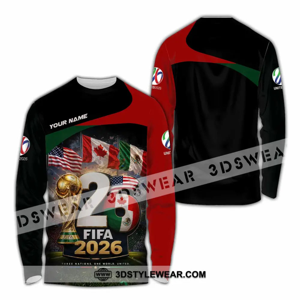 Unisex Shirt - Custom World Cup 2026 Shirt - Long Sleeve Shirt / S - T-shirt