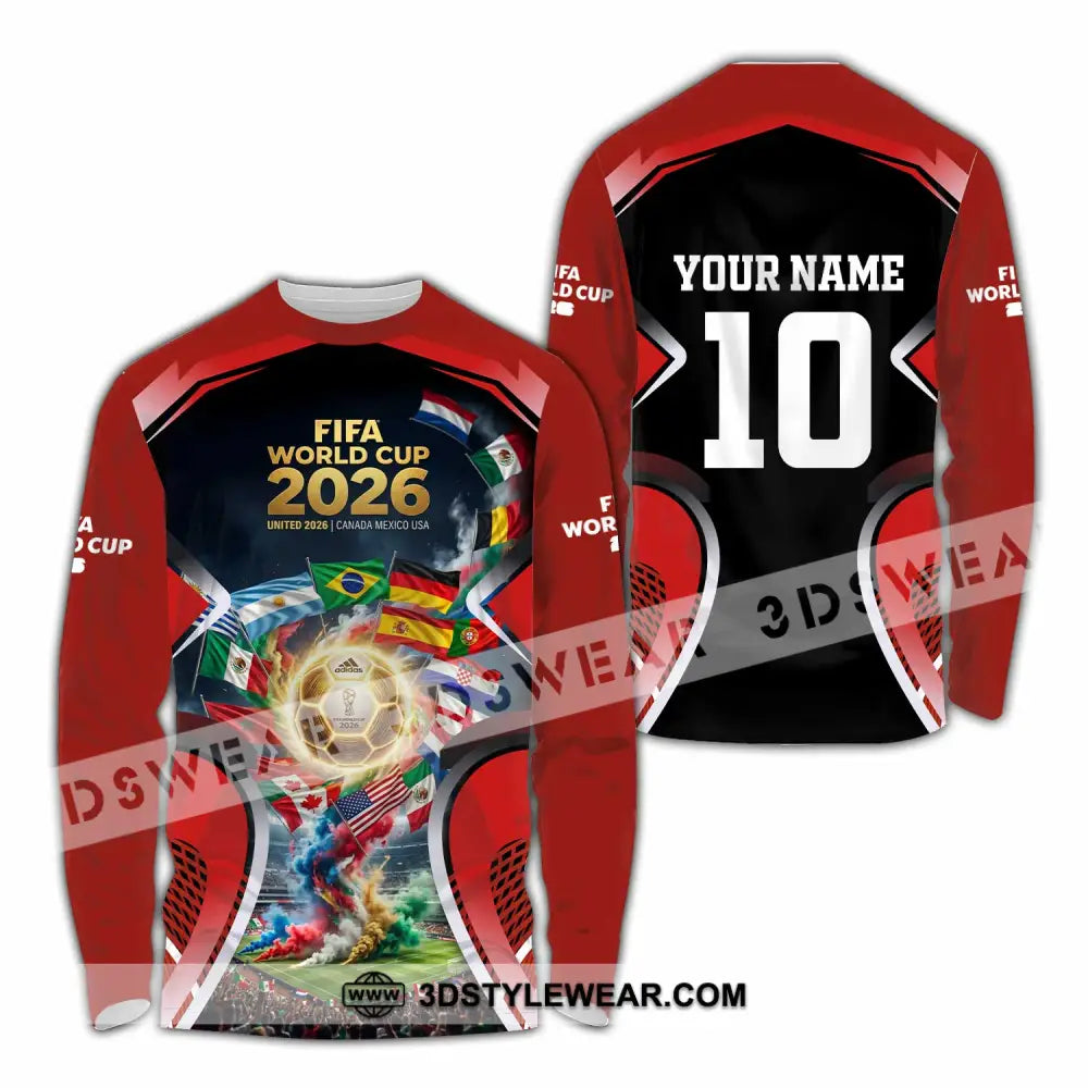Unisex Shirt - Custom World Cup 2026 Shirt - Long Sleeve Shirt / S - T-shirt